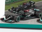 Hamilton #44 & Bottas #77 2-Car Set Mercedes-AMG F1 W12 formel 1 2021 1:43 Minichamps