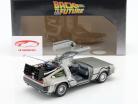 DeLorean Time Machine Back to the Future (1985) Gris plateado 1:24 Jada Toys