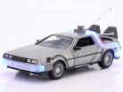 DeLorean Time Machine Back to the Future (1985) Gris plateado 1:24 Jada Toys