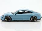 Porsche Taycan Turbo S year 2020 frozenblue metallic 1:24 Welly