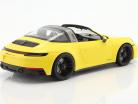 Porsche 911 (992) Targa 4 GTS Byggeår 2021 racing gul 1:18 Minichamps