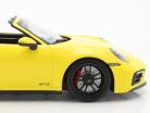 Porsche 911 (992) Targa 4 GTS Byggeår 2021 racing gul 1:18 Minichamps