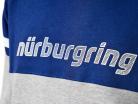 Nürburgring Pullover con cappuccio Challenge blu / grigio melange