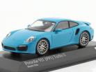Porsche 911 (991) Turbo S Miami azul 1:43 Minichamps