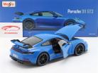 Porsche 911 (992) GT3 Año de construcción 2022 shark azul 1:18 Maisto