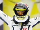 Jenson Button Formule chiffre chauffeur 1 debout doigt TopMo 1:18