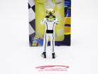 Jenson Button driver figure formula one standing ready to race 1:18 TopMp