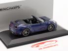 Porsche 911 (992) Turbo S cabriolet 2020 ensian blå metallisk 1:43 Minichamps