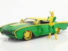 Ford Thunderbird 1963 С Marvel фигура Loki зеленый / желтый 1:24 Jada Toys