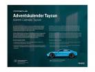 Porsche Calendario de adviento: Porsche Taycan Turbo S riviera azul 1:24 Franzis