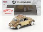 Volkswagen VW Käfer Baujahr 1966 mit Dachgepäckträger hellbraun 1:24 MotorMax