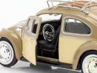 Volkswagen VW Käfer Baujahr 1966 mit Dachgepäckträger hellbraun 1:24 MotorMax