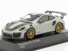 Porsche 911 (991 II) GT2 RS Paquete Weissach 2018 tiza / dorado llantas 1:43 Minichamps