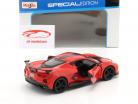 Chevrolet Corvette Stingray Coupe Baujahr 2020 rot / schwarz 1:24 Maisto