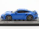 Porsche 911 (992) Turbo S Sport Design 2021 sharkblue 1:43 Minichamps
