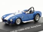 Shelby Cobra 427 S/C Spider Racing Screen blå metallisk 1:43 Kyosho