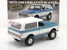 Chevrolet K5 Blazer Offroad Version year 1972 white / blue 1:18 GMP