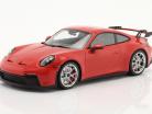 Porsche 911 (992) GT3 2021 guardie rosso / argento cerchi 1:18 Minichamps
