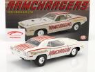 Plymouth Hemi Cuda Ramchargers year 1970 white / red 1:18 GMP
