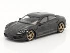 Porsche Taycan Turbo S LHD volcano grey metallic 1:64 TrueScale