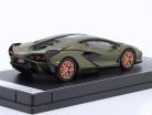 Lamborghini Sian FKP 37 year 2019 mat olive green metallic 1:64 Kinsmart
