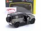 Land Rover Defender 110 Byggeår 2022 sølvgrå metallisk 1:24 Bburago