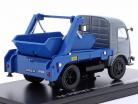 Renault 2,5 toneladas métricas camión de la basura Año de construcción 1956 azul / Gris 1:43 Hachette