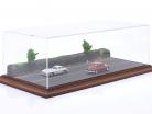 Haute qualité Acrylique Vitrine avec Plaque de base Diorama Forest Road 1:43 Atlantic