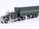セミトレーラー 濃い緑色 / 銀 1:18 Road Kings