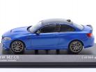 BMW M2 CS (F87) 2020 Misano azul metálico / dorado llantas 1:43 Minichamps