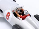 J.-M. Fangio Mercedes-Benz W196 #8 Weltmeister Formel 1 1955 mit Fahrerfigur 1:18 WERK83