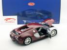 Bugatti Veyron Centenaire Л'Эдишн постройки 2009 хром-красный / красный 1:18 Minichamps