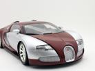 Bugatti Veyron Centenaire Л'Эдишн постройки 2009 хром-красный / красный 1:18 Minichamps