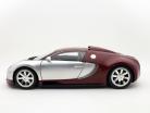 Bugatti Veyron Centenaire Л'Эдишн постройки 2009 хром-красный / красный 1:18 Minichamps