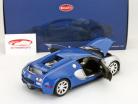 Bugatti Veyron L'Edition Centenaire ingebouwd 2009 chroom-blauw / blauw 1:18 Minichamps