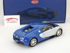 Bugatti Veyron L'Edition Centenaire ingebouwd 2009 chroom-blauw / blauw 1:18 Minichamps