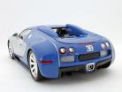 Bugatti Veyron L'Edition Centenaire ingebouwd 2009 chroom-blauw / blauw 1:18 Minichamps