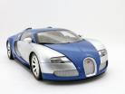 Bugatti Veyron L'Edition Centenaire ingebouwd 2009 chroom-blauw / blauw 1:18 Minichamps