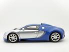 Bugatti Veyron L'Edition Centenaire ingebouwd 2009 chroom-blauw / blauw 1:18 Minichamps