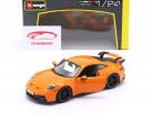 Porsche 911 (992) GT3 Byggeår 2021 lava appelsin 1:24 Bburago