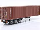 Containerauflieger 40Ft. dunkelrot 1:24 Solido