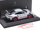 Porsche 911 (992) GT3 RS grigio ghiaccio metallico / piro rosso 1:43 Spark
