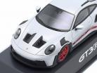 Porsche 911 (992) GT3 RS grigio ghiaccio metallico / piro rosso 1:43 Spark