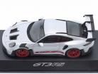 Porsche 911 (992) GT3 RS grigio ghiaccio metallico / piro rosso 1:43 Spark