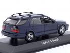 Saab 9-5 Break Année de construction 1999 bleu foncé métallique 1:43 Minichamps