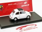 Fiat 500 Abarth 595 SS 1966 witte 1:43 Spark