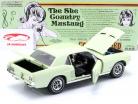 Ford Mustang Coupe Byggeår 1967 lysegrøn 1:18 Greenlight