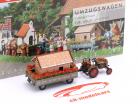 Set Kramer KL11 tractor with Baker Moving van 1:87 Busch