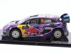 Ford Puma Rally1 #19 rally acropolis 2022 Loeb, Galmiche 1:43 Ixo