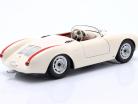 Porsche 550A Spyder year 1955 white / red 1:12 KK-Scale